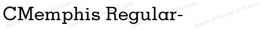 CMemphis Regular字体转换